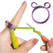 Adjustable Handmade Crochet Tension Ring for Yarn Control Left Right Handed
