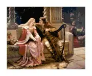 Leighton's Tristan and Isolde Renaissance Art Counted Cross-Stitch Pattern Chart