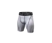 Men'S Compression Shorts Sport Active Base Layer Shorts - White