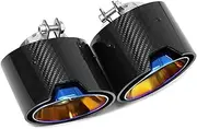 1 Piece Carbon Fiber Exhaust For BMW G20 G21 320i 330i 420i 430i G22 G23 Muffler Tip Tailtip Exhaust System Nozzle(Blue 1 Pair)