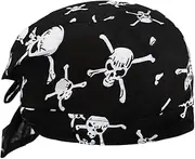 Skull Cap Motorcycle Helmet Liner Biker Head Wrap Cover Scarf Pirate Hat Bandana Running Beanie Cap