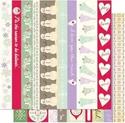 Double-Sided Borders 12"x12" Single Sheet - Mitten Weather*