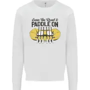 Paddle On White Water Rafting Dinghy Funny Kids Sweatshirt Jumper