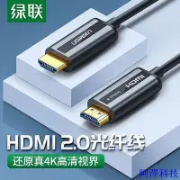 在飛比找Yahoo!奇摩拍賣優惠-阿澤科技綠聯光纖HDMI線4K60hz高清數據線2.0版HD