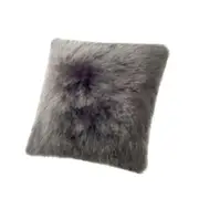 Huxford Grove The Gulgong Sheepskin Cushion Sofa/Couch Pillow 50cm Steel
