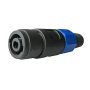 4pole conductor speakon compatible speaker cable jack plug end cord connector