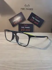 NEW NIKE 7263AF 007 Black & Volt Eyeglasses Frames 54-17-140