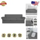 Waterproof Stretch Sofa Slipcover for Kids & Pets - Machine Washable, Grey