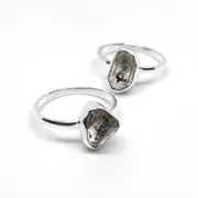 Herkimer Diamond Crystal Silver 925 Ring Natural Jewellery Raw Solitaire One Piece Variant Size 6 7 8 US/CA