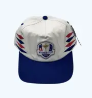 New Barstool Sports Ryder Cup Golf Retro Hat Cap Italy 2023 White Navy NWT