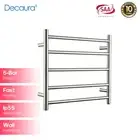 Decaura 5 Rungs Electric Heated Towel Stainless Steel Round Rack Ladder Warmer