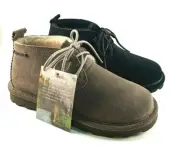 BearPaw Skye Suede Lace Up Water Resistant Ankle Chukka Bootie Choose Sz/Color