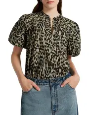[Marcs] Gimme Roar Blouse in Black Multi