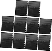TEHAUX Plastic Stamp Collecting Albums 10 Pages Stamp Holder Coin Collector Supplies Cards Collectors Album