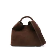 [Elleme] Elleme Raisin Calf Suede Top-handle Tote Bag ONE SIZE BROWN
