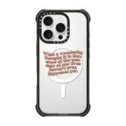 iPhone 16 Pro Ultra Impact Case MagSafe Compatible Wonderful Thought iPhone Case by Quotes by Christie