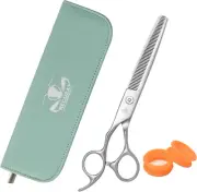 Left Handed Matte Deluxe Dog Grooming Scissors Great Grooming Shears for All Bre