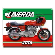 1982 LAVERDA JOTA 120 DEGREES 1000CC MOTORCYCLE METAL SIGN. 16" X 12" W/S
