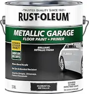 Rust-Oleum Concrete & Garage Floor Paint, Metallic Gunmetal, 3.78 Litre