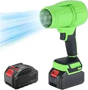 Seese Cordless Leaf Blower Handheld | Turbo Blower 2.0 | Super Power Air Duster for Patio Cleaning, Lawn Care, Blowing Leaves, Dust Removal | Cordless Turbo Jet Design (with 1PCS*Battery)