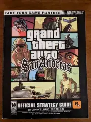 GTA San Andreas Official Strategy Guide WITH FOLD-OUT MAP by BradyGames for PS2