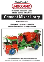 Meccano Model Plan - Cement Mixer Lorry