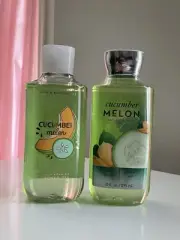 2 NEW BATH & BODY WORKS CUCUMBER MELON SHOWER GEL WASH 10 FL OZ