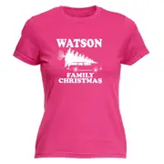 Family Christmas Watson - Funny Novelty Womens T-Shirt T Shirt Tshirt