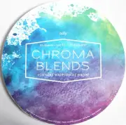 ooly Chroma Blends Circular Watercolor Paper 20 Sheets 10" Diameter