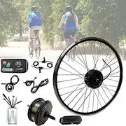 electric bike conversion kit 36V 500W Electric Bike Front/Rear Drive Conversion Kit With Intelligent Controller And LCD Display For 20"/24"/26"/27.5"/28" 29" 700C Wheel, Powerful E-Bike Hub Motor Kit(