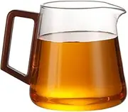 Glass Cups,Tea Glasses, 550ml Glass Fair Cup Tea Cup Heat Cha Hai Tea Set Kung Fu Tea Ceremony