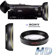 OPTURA HD Titanium Series HD Fisheye Lens Sony FDR-AX700 4K Camcorder