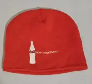 Coca Cola Red Open Happiness Beanie Hat Cap New