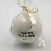 3 OATMEAL MILK AND HONEY Luxury Bath Bomb Fizzies, made with Shea, Mango and Cocoa Butter, Ultra Moisturizing, great for dry skin,