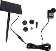 MOTHNUR 1 Set Solar Water Fountain Pump Durable Outdoor Garden Fountain for Oxygen Circulation Easy Setup for Garden Decoration