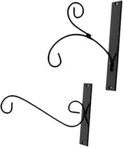 WeiLaiKeQi 2X Iron Plant Hanger Rustic Wall Bracket for Hanging Bird Nests Flower Pots