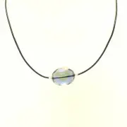 Crystal Oval Choker - Black Leather - Trendy - Teen - Friendship - Friend - Bir