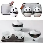 Mini Travel Ceramic Tea Pot Set Kung Fu Teapot Gift Portable Teapot Infuser Set