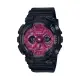 【CASIO 卡西歐】 G-SHOCK 優雅酷炫 個性黑紅 金屬光澤 雙顯系列 GMA-S120RB-1A_45.9mm