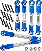 hopsupRC RC Upgrade Parts Aluminum Metal Adjustable Turnbuckles Camber Links Toe Link for 1/8 Mojave 4X4 4S BLX.Adjustable Turnbuckles Links Hops Up.(Navy Blue 6PCS)