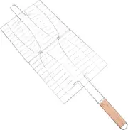 Cabilock Outdoor Grills & Smokers Grill Fish Holder Grilling for Men BBQ Fish Basket Barbecue mesh Rack BBQ Fish Grill BBQ Tools Barbecue Grids Burger Holder Shrimp Claws Non Stick