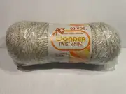 Vtg WONDER TWIST 100% TEXTURED OLEFIN Macrame Cord white 90 yard 6 mm