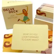 Delve Deck Joy Edition Conversation Cards for Couples, Family and Friends -