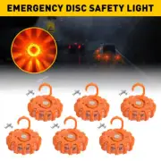 6xCar LED Road Emergency Flares Warning Flashing Light Beacon Safety Strobe Lamp
