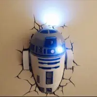 在飛比找蝦皮購物優惠-<全新>Star Wars 星際大戰R2D2壁燈