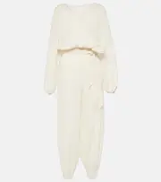 [Loro Piana] Loro Piana Cotton and linen jumpsuit AU 16 brown