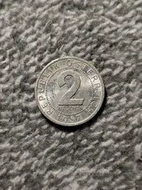 在飛比找Yahoo!奇摩拍賣優惠-外國硬幣 奧地利1957年2格羅申鋁幣16615
