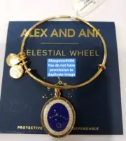 Alex and Ani Celestial Wheel Cancer Shiny Yellow Gold - Discontinued/Rare