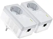 Powerline Adapter AV600 600Mbps 2 Pack 1 Port 10/100 RJ45 Ideal for Extender and Internet Connection