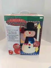 Gemmy Holiday 8’ Snowman Lighted Christmas Inflatable Vintage Blow-up NEW
